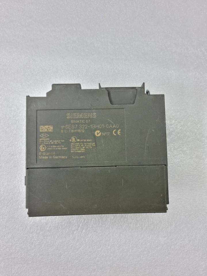 SIEMENS 6ES7 322-1BH01-0AA0 SIMATIC S7 MODULE 6ES73221BH010AA0 (COVER MISSING)